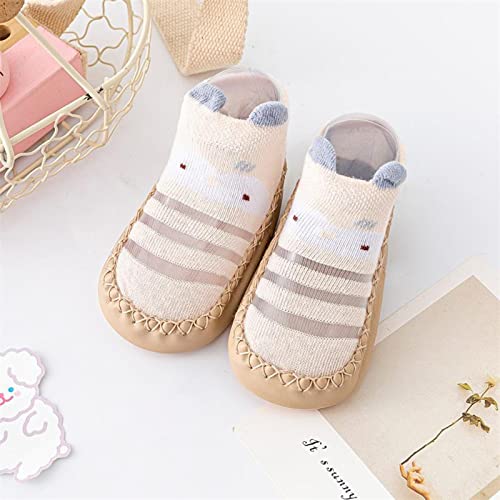 Infant Toddler Shoes Soft Sole Toddler Shoes Bow Glitter Sequins Non Slip Breathable Shoe Tying Practice for Kids (Khaki, 13 Toddler)2