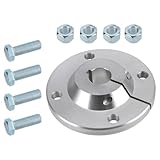 Mabutingti Aluminium Radnabe für Hinterachse, Klemmnabe (geschlitzt), 1 Zoll/25,4 mm Bohrung passend für Go-Kart Offroad-Kart 4x4