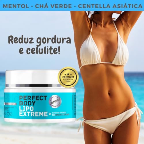 Gel Redutor de Medidas e Celulite Termoativado - Diminuição de Gordura Corporal e Celulite - Perfect