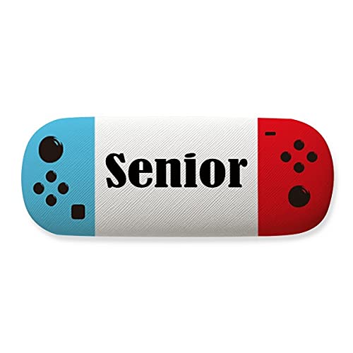 Boîtier de lunettes de jeu senior noir antichoc et rigide