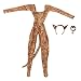 Perfeclan 1/6 Donna Leopard Print Suit con Archetto da Collo Cucito Accuratamente a Mano per 12 ''Action Female Figure Accessorio per Bambole Abiti Abiti , Giallo
