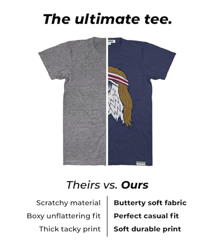 Tipsy Elves Men's Patriotic Graphic Tees for 4th of July - USA American Flag Shirts for Guys3