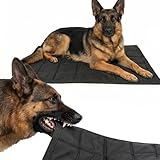 SERENEDWELLING Chew Proof Dog Crate Pad for Aggressive Chewers, Indestructible Dog Bed Mat with Tear-Resistant Fabric, Waterproof & Washable Kennel Pad, Durable Dog Bed for Large Medium Dogs