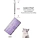 CCSmall for Samsung Galaxy S22 Cartoon Cute Wallet Case,Cat Dog Style Flip Phone Cover with ID Card Holder PU Leather Cases for Samsung Galaxy S22 MG Purple