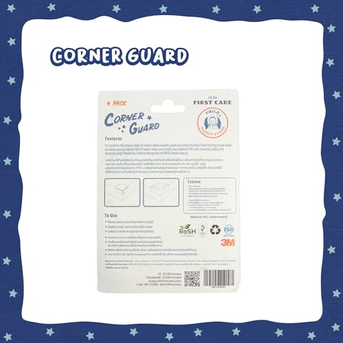 Image of Corner Protectors, Pack of 4 Pieces, Corner Protectors, Table Corners, Cabinet Corners, Various Edges, Bumping Furniture Edges from Sharp Corners for Safety, reducing Accidents.