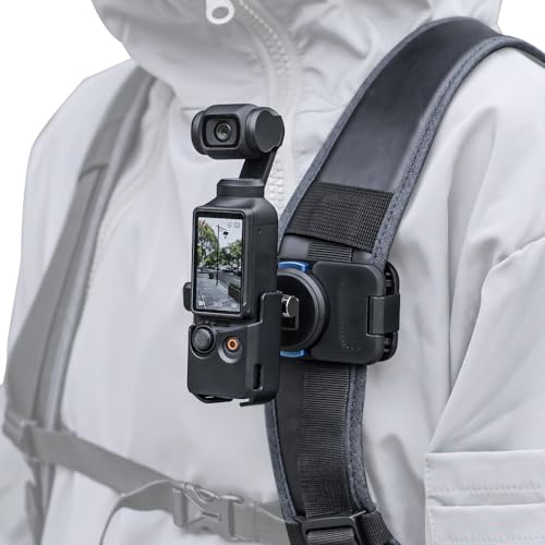SUREWO Osmo Pocket 3 Magnetischer Schnellspanner, Rucksack-Clip-Halterung, 360° drehbar, Schnellclip-Halterung, kompatibel mit DJI Osmo Pocket 3