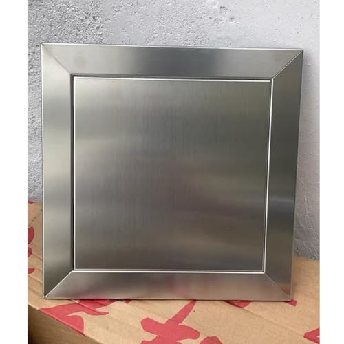 ERRULAN Panel de Acceso Puerta De Acceso Acero Inoxidable con Apertura por Clic, Panel Cubierta para Orificios Pared, Puerta Servicio Inspección Plomería(6x6in (15x15cm))