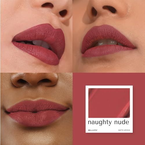 Image of Bella Vita Organic Starry Night Combo|Kiss Proof Liquid Lipstick|Naughty Nude + Mocha Madness|Transfer-Proof|Smudge-Proof|Intense Moisturisation|18-Hr Stay|Ultra Matte Finish|4.5Ml Each
