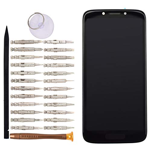 Image of Display Touch Screen Assembly with Frame Replacement for Motorola Moto E5 Play Go Black