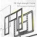 Basketball Hoops, Portable Basketball Hoop, with PET Backboard, Stable Fillable Base, for All Ages Indoor Outdoor Basketball