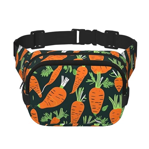 Sac banane carré Happy Carot pour vos sorties urbaines et voyages mains libres