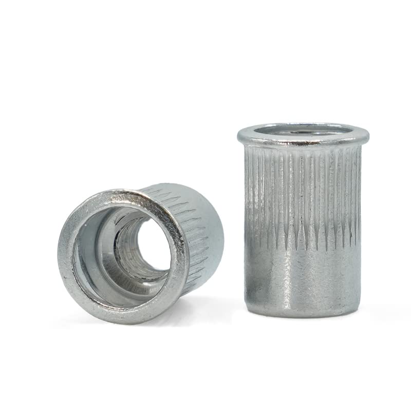Thinwall Ribbed Reduced Head Rivet Nut - Aluminium (100, #10-32 x 0.475 (.020 - .130 Grip))