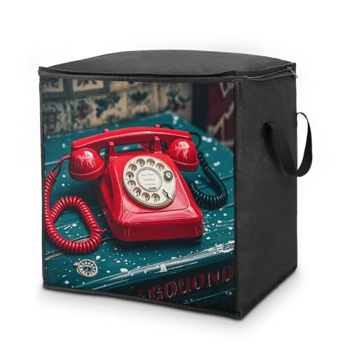 Inghilterra UK Retro Londra Telefono Trapunta Storage Bag Vestiti Contenitori Grande Coperta Storage Borse con Manici Toy Blanket Bin Armadio Organizzatore per Abbigliamento Casa Organizer Box