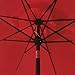 Sunnyglade 9' Patio Umbrella Outdoor Table Umbrella with 8 Sturdy Ribs (Red)