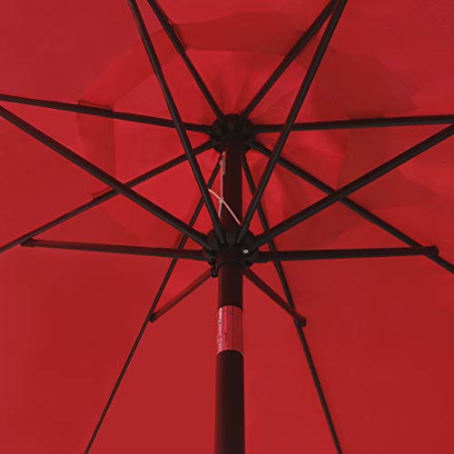 Sunnyglade 9' Patio Umbrella Outdoor Table Umbrella with 8 Sturdy Ribs (Red) by Sunnyglade - Image 4
