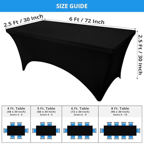 Utopia Kitchen UK0398 Spandex Tablecloth 2 Pack [6Ft thumb #1