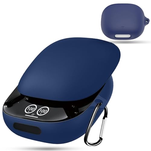 For anker soundcore liberty 4 pro ケース 【ESEENN】 対応 soundcore liberty 4 pro 柔らかく快適なシリコン素材(カラビナ付き )損失の防止 落下防止 キズ防止 耐衝撃 装着充電可能 防水 防塵