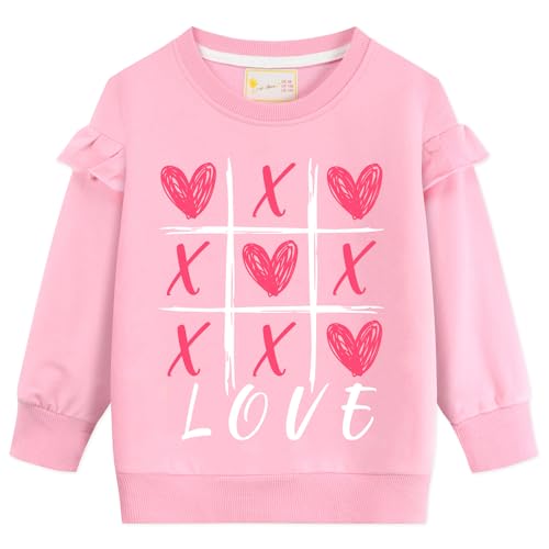 10 Best Girls Heart Sweaters That Are Perfect for Layering Up 1 Little Hand Toddler Girls Valentines Dinosaur Pullover