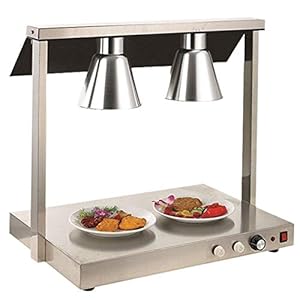 Food Warmer Lamp, Buffet Food Restaurant Heat Lamp Kitchen Equipment Double Head 220V 1000W