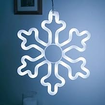 Christmas Decorations Outdoor Lights, 4pcs LED Snowflake Lights, 144LED White Snowflake String Lights with 8 Memory Lighting Modes&Timer for Yard,Christmas Decorations