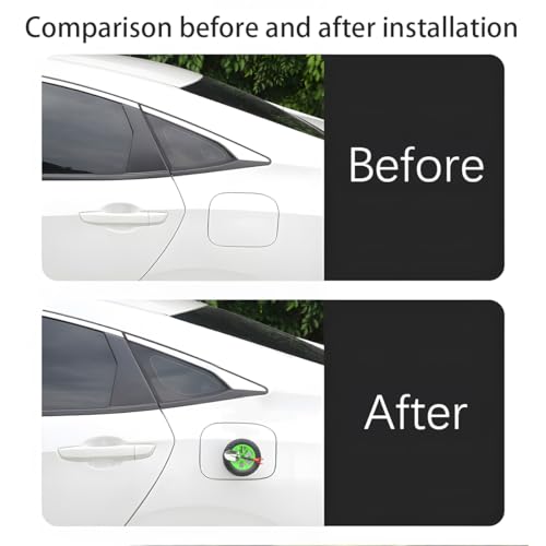 Image of HZEL Car Emblem, 3D Mini Small Tire & Shovel Motorcycle Badge, Self-Adhesive Stylish Automotive Exterior Body Badge Emblem Decoration Accessories, Universal for SUV, Motorbike, Off-Road (Green)