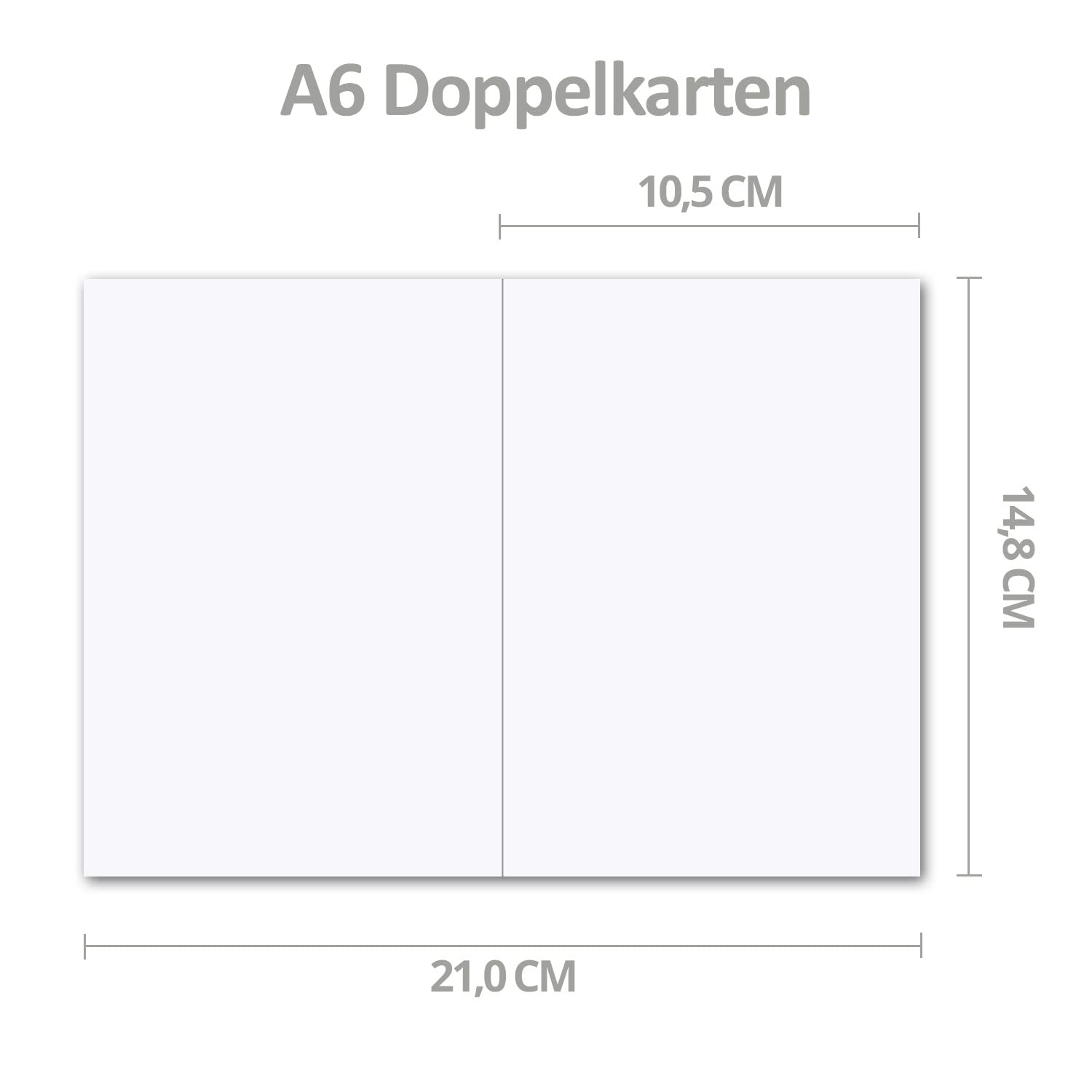 400x Faltkarten Set mit Briefumschlägen DIN A6 / C6 - Pastellgelb (Gelb) - 14,8 x 10,5 cm - Doppelkarten Set - Serie FarbenFroh
