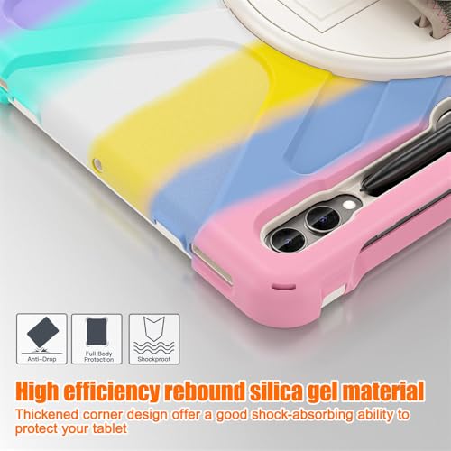 Protection Samsung Galaxy Tab S10+ intégrale anti-chute avec cadre rigide blindé