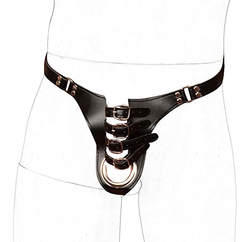 貞操パンツ 貞操具 貞操帯 セクシーな下着 ペニス拘束パンツ パンツメンズ ディルド固定ベルト ボンテージ オナニー禁止 調節可能 SM調教 拘束具 男性用 貞操管理 束縛具 - 画像5