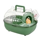 Hamster-Reisetasche, niedlich, transparente Abdeckung mit Wasserflasche, tragbar, für Kaninchen, Frettchen, Chinchilla, Igel, Mäuse, Eichhörnchen, Hausarztbesuch