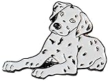  Broche en métal émaillé en forme de chien dalmatien