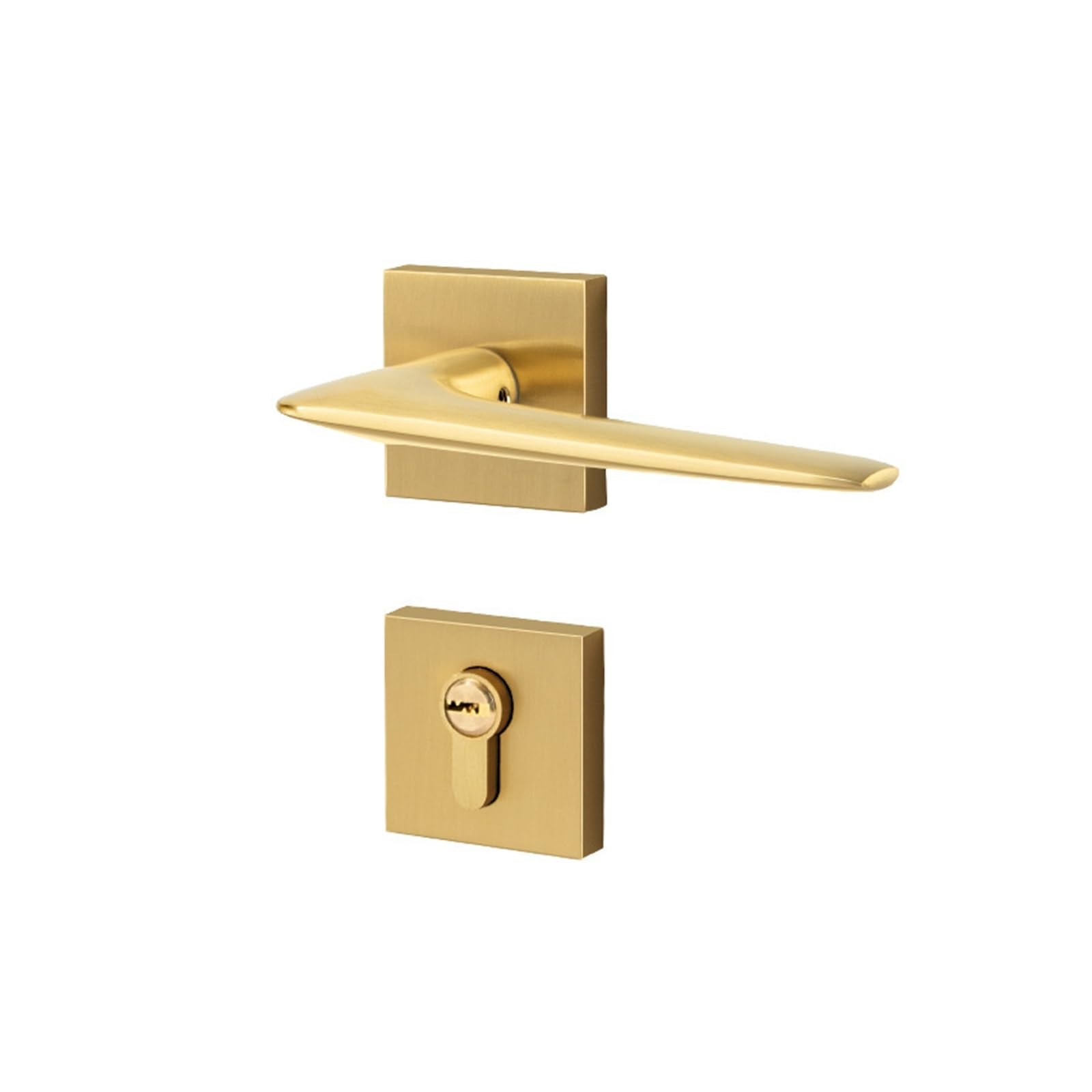 Kfvmvtdw One Color Pure Copper Split Door Lock For Bedroom Silent, Magnetic, Mechanical