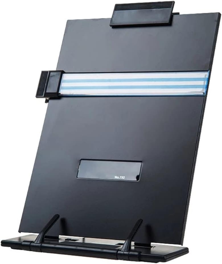 Metal Adjustable Computer Document Holder Book Rack Stand Reading Typing Frame Bookends Recipe Shelf Folding Organizer