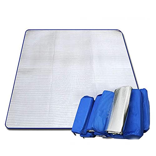 Colaxi Folding Aluminum Sleeping Mattress mat for Outdoor Camping Picnic 200cm, Silver, 200x200cm
