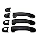 Morning ABS ABS ABS ABS Cubiertas DE Carbono 3/4 Puertas CUBRADAS Manos Ajustar para VW Transporter T5 2003-2015 T6 2016 Caddy Fit para Vans Multivan Pegatina (Color : 7pcs Gloss Black)