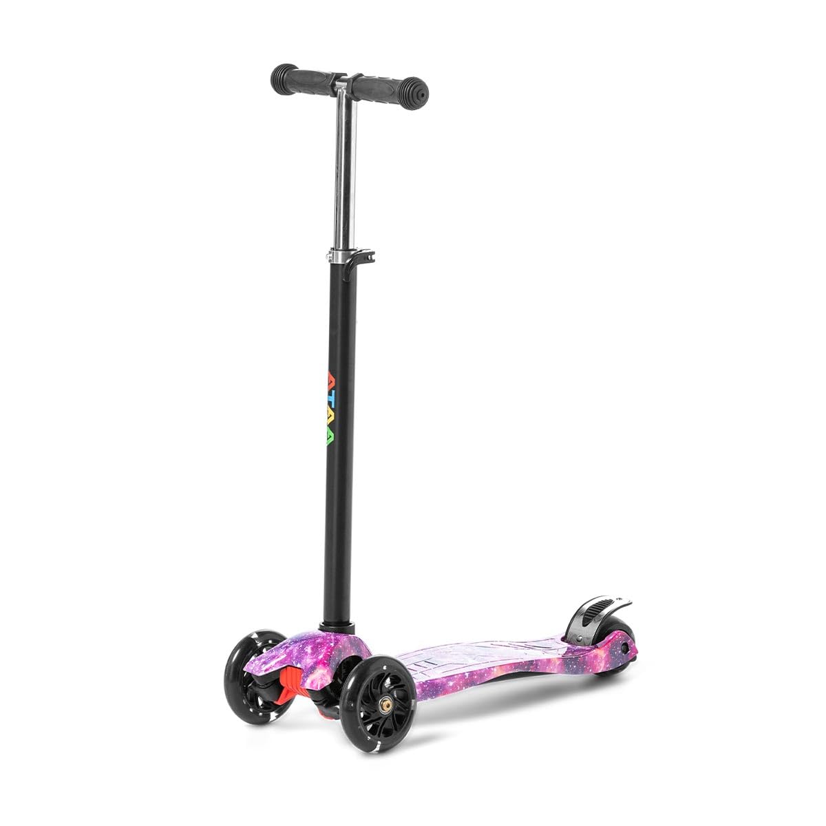 ATAA Flash 3 Wheel Scooter - Kids Scooter with 3 Wheels, Children's Scooter with Lights, 3 Wheels Scooter with Adjustable Handlebar, Gravity Twist, Scooter Ages 2-9