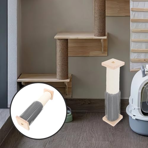 Rascador vertical de sisal para gatos de interior miniatura 7