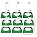 Menolana 9Pcs Putting Cup for Golf Practice Hole, Yard Portable Outdoor Train Aid with Flag, Green