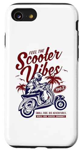 Feel The Scooter Vibes ���g���X�^�C�� �X�N�[�^�[�f�U�C�� �X�}�z�P�[�X iPhone SE (2020) / 7 / 8 �p
