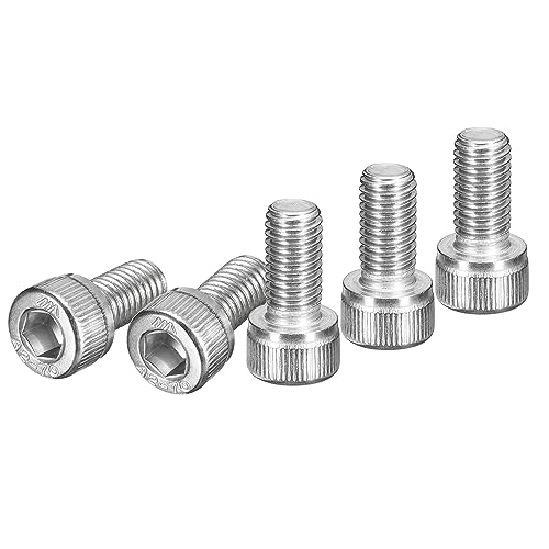 DTGN M8x16mm Socket Head Cap Screws Bolts, 25Pcs 304 Stainless Steel 18-8, Metric Machine Hex Socket Screw, Hex Drive