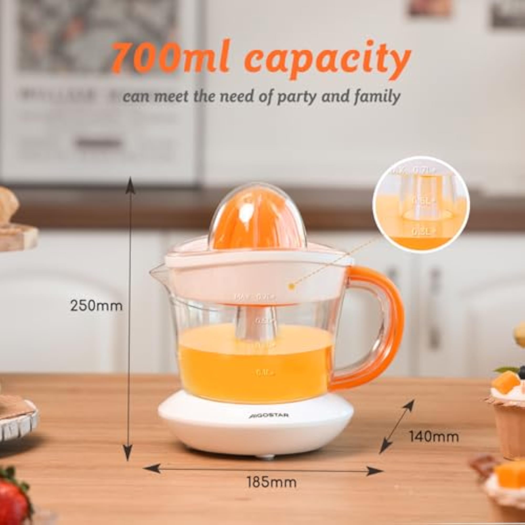 Electric Citrus Juicer, 24 Ounce Bowl