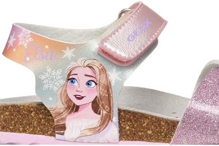 Geox J Adriel Girl I Sandalen voor meisjes, Wit Zilver, 38 EU