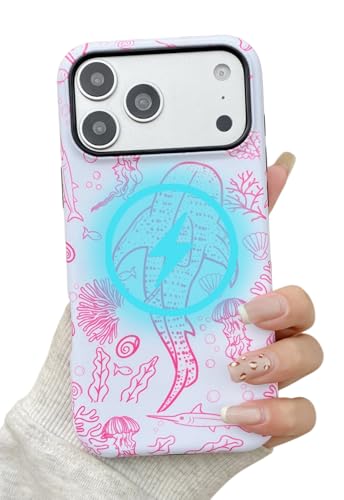 Coque iPhone 17 Pro Max Magsafe été baleine antichoc pour fille