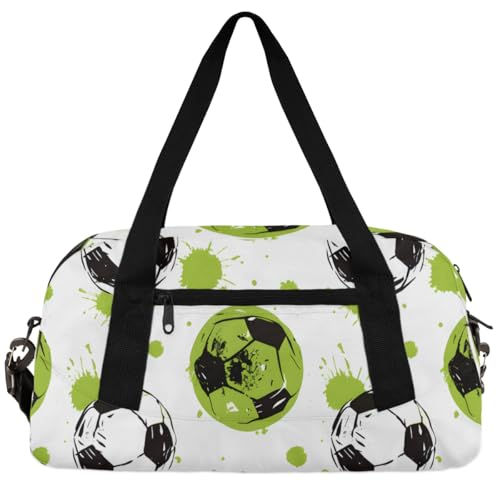 Football Kids Duffle Bag Boys Girls Small Sport Dance Gym Bag for Overnight Travel Weekender Carry On