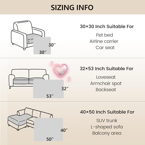 Image of gogobunny 3X Stronger Waterproof Pet Blanket, Scratch Proof Furniture Protector for Dogs Cats, Reversible Cover 32x53 Inch, Dark Stone