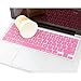 MOSISO Silicone Keyboard Cover Compatible with MacBook Air 13 inch A1466 A1369 2010-2017&Compatible with MacBook Pro 13/15 inch (with/Without Retina Display, 2015 or Older Version), Pink