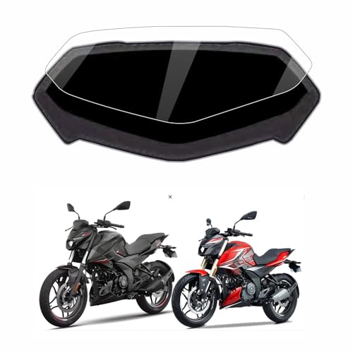 Image of OHAYO 9H Hard Car Display Screen Protector for Bajaj Pulsar N150, N160, N250 Digital Meter | Scratch Resistant, Military Strength, Ultra Clear HD, Bubble Free Dashboard Protection Film | Not a Tempered Screen Protector | Pack of 1