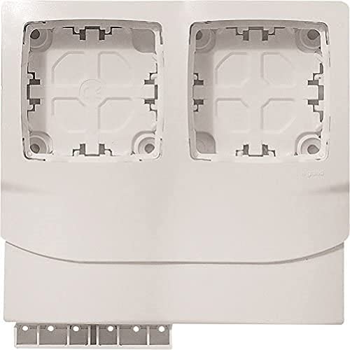 Legrand - Cadre double pour appareillage apparent - pour moulures hauteur 12,5mm