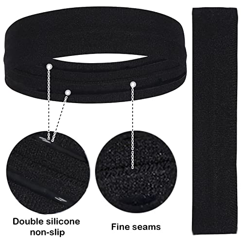 Foto von Männer Sport Stirnband, No-Slip Stirnband, Frauen Yoga Stirnband, Radfahren, Joggen, Fitness, Feuchtigkeitsaufnahme und Schweiß ableitendes Stirnband