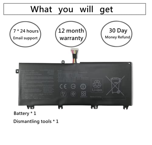 Hcsk B41N1711 New Laptop Battery Compatable With Asus Rog Strix Gl503Vm Gl503Vd Gl703Ge Gl703Vd Gl703Vm Gl503G Gl503Ge Fx503Vm Fx63Vd Fx63Vm Zx63V Fx705Dd Fx705Dy Fx705Gd Fx705Ge Fx705Gm Series #TOP3