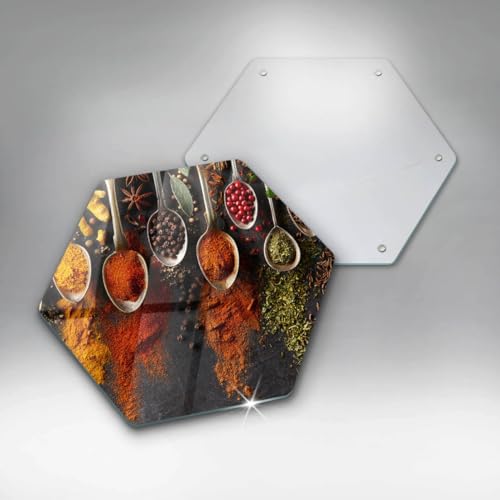 Plaque protection induction 40cm en verre hectogonal multifonction